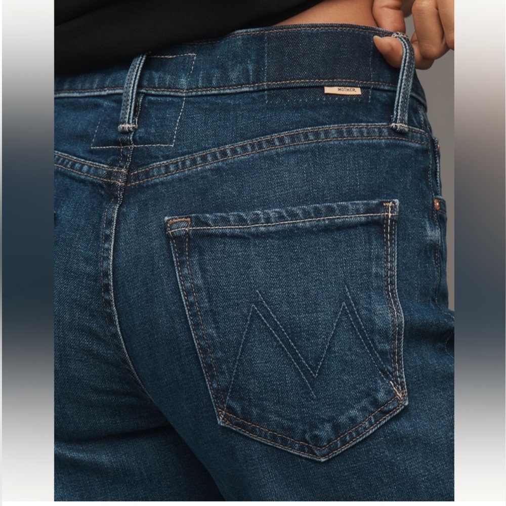 NWT Sz 28 Mother Lil The Tomcat Roller Skimp in Perfectly Imperfect wide leg - Picture 4 of 15